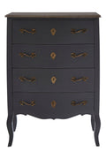 Larissa 4 Drawer Dark Grey Chest