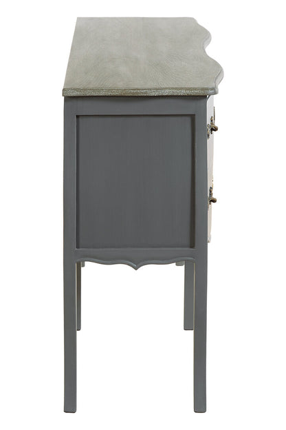 Larissa Grey 4 Drawer Sideboard