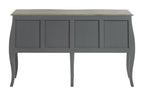 Larissa Grey 4 Drawer Sideboard
