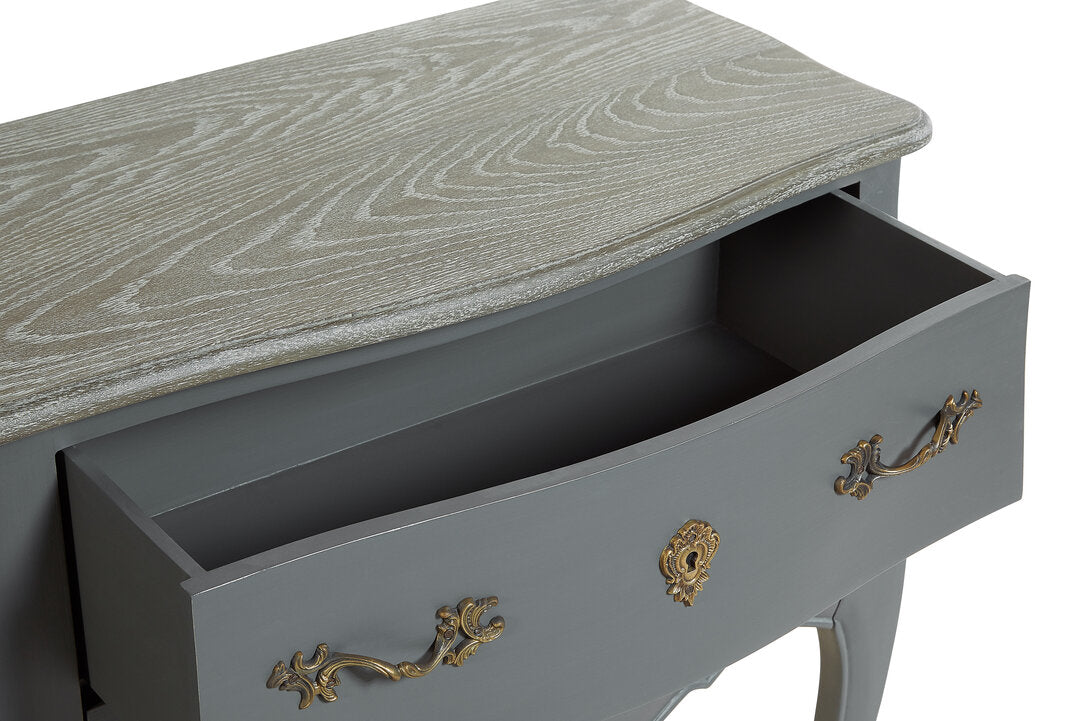 Larissa Grey 4 Drawer Sideboard
