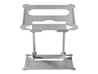 ProperAV Aluminium Construction Fully Adjustable Laptop or Tablet Stand - Silver