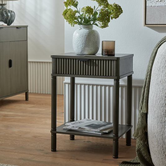 Reed Collection 1 Drawer Side Table