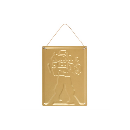 Til Death Do Us Party Champagne Hanging Metal Sign