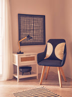 Shaniya White Wood and Rattan One Drawer Side Table
