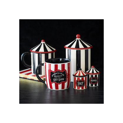 Red Striped Ringmaster Mug