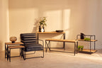Kendra Parquet Fir Wood Coffee Table