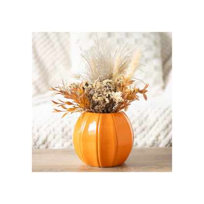 Orange Pumpkin Vase