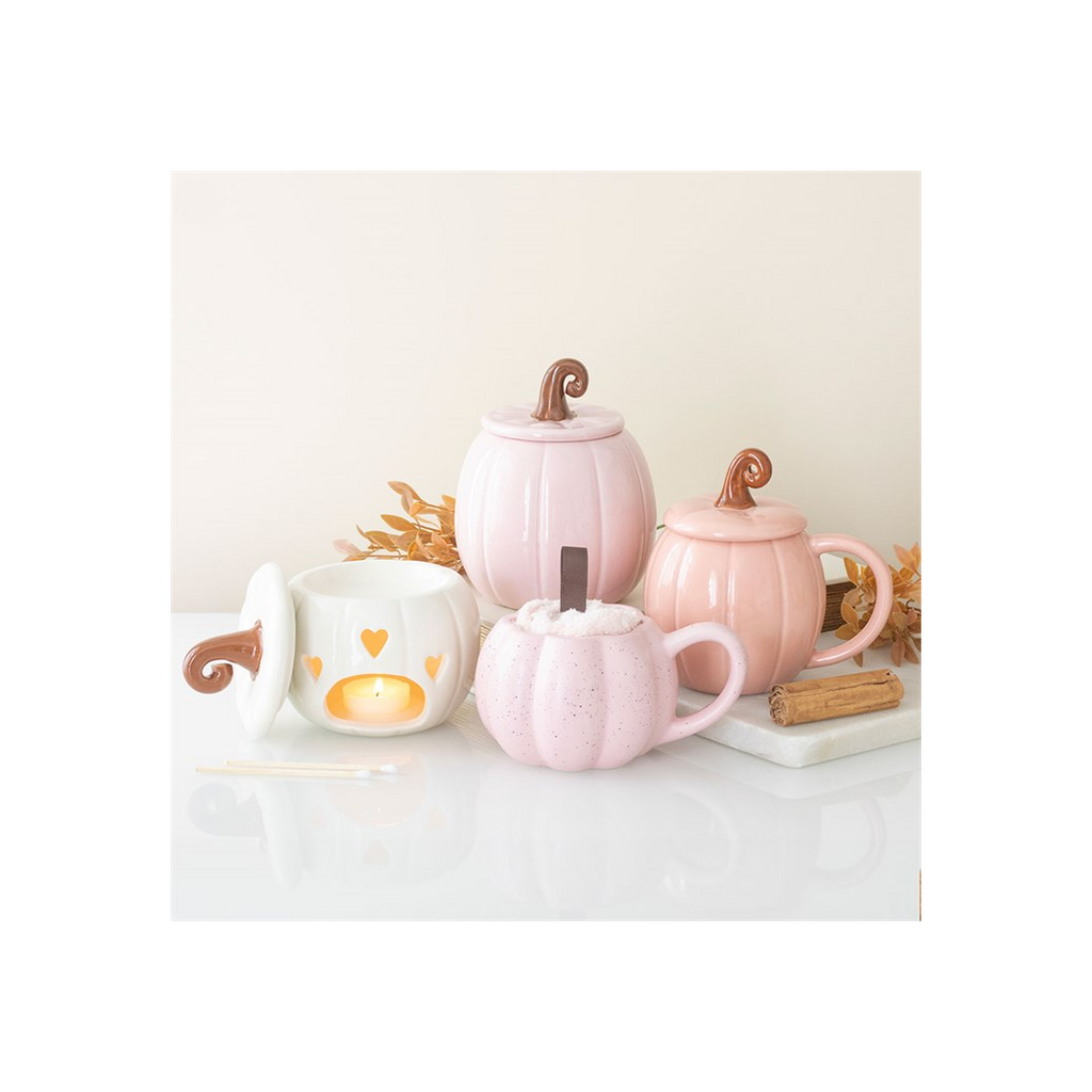 White Curly Pumpkin Oil Burner