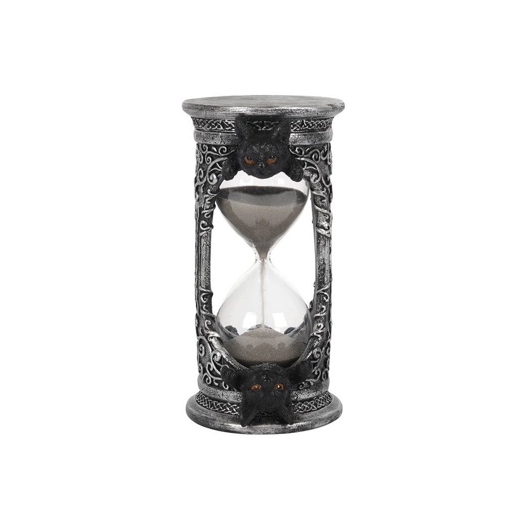 17cm Black Cat Hourglass Timer