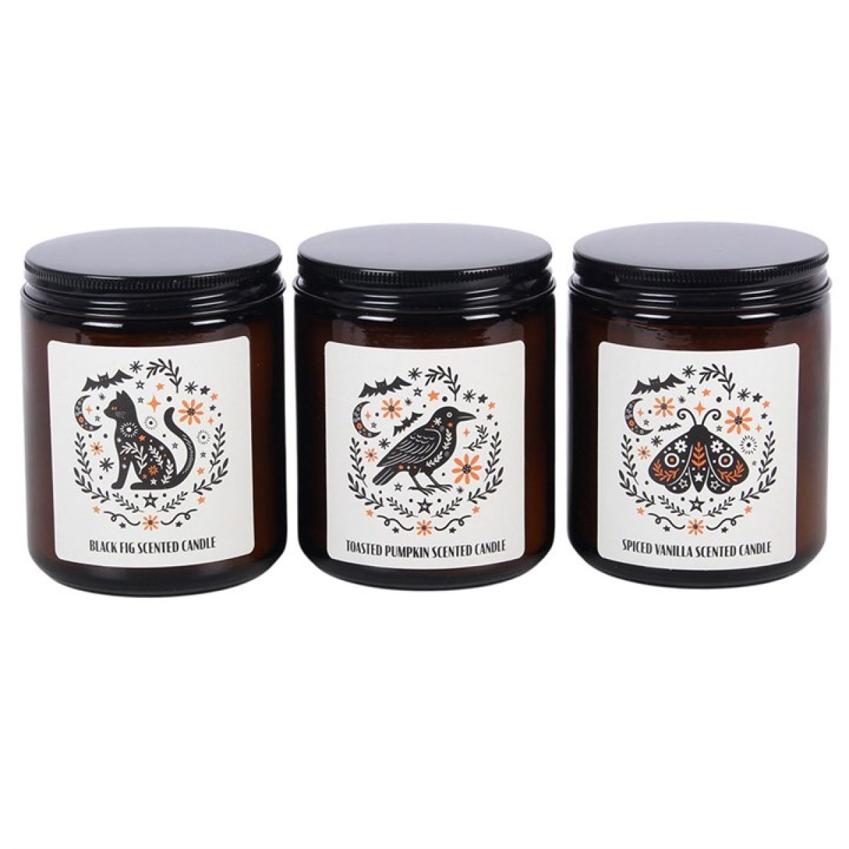Set of 3 Frightful Folk Scented Candles