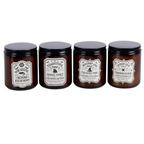 Set of 4 Witch's Apothecary Amber Jar Candles