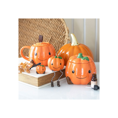 Cute Smiling Pumpkin Oil Burner and Wax Warmer