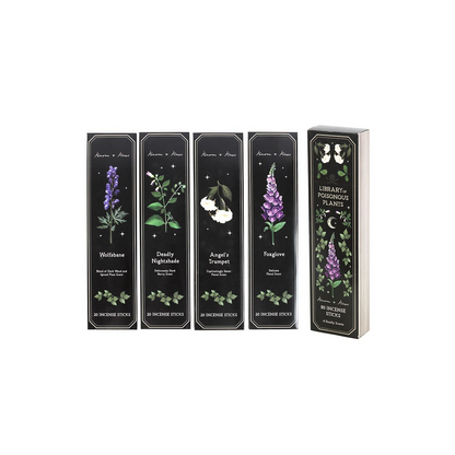 Set of 4 Poisonous Plants Incense Stick Packs