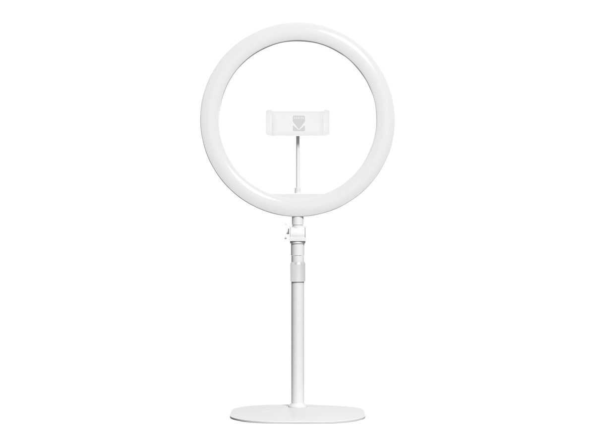 Kodak 10" Desk LED Ring Light for Selfies, Videos & Online Conferencing