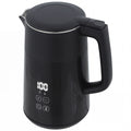 Electric Kettle, 1.7L Fast Boil 3kW Water Kettle with UK Strix Thermostat, LED Display, Keep Warm Function, Black