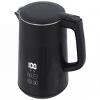 Electric Kettle, 1.7L Fast Boil 3kW Water Kettle with UK Strix Thermostat, LED Display, Keep Warm Function, Black