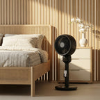 Air Circulator Fan Pedestal Cooling Fan with 3 Speed 3 Mode and Remote Control, 9 Inch, Black