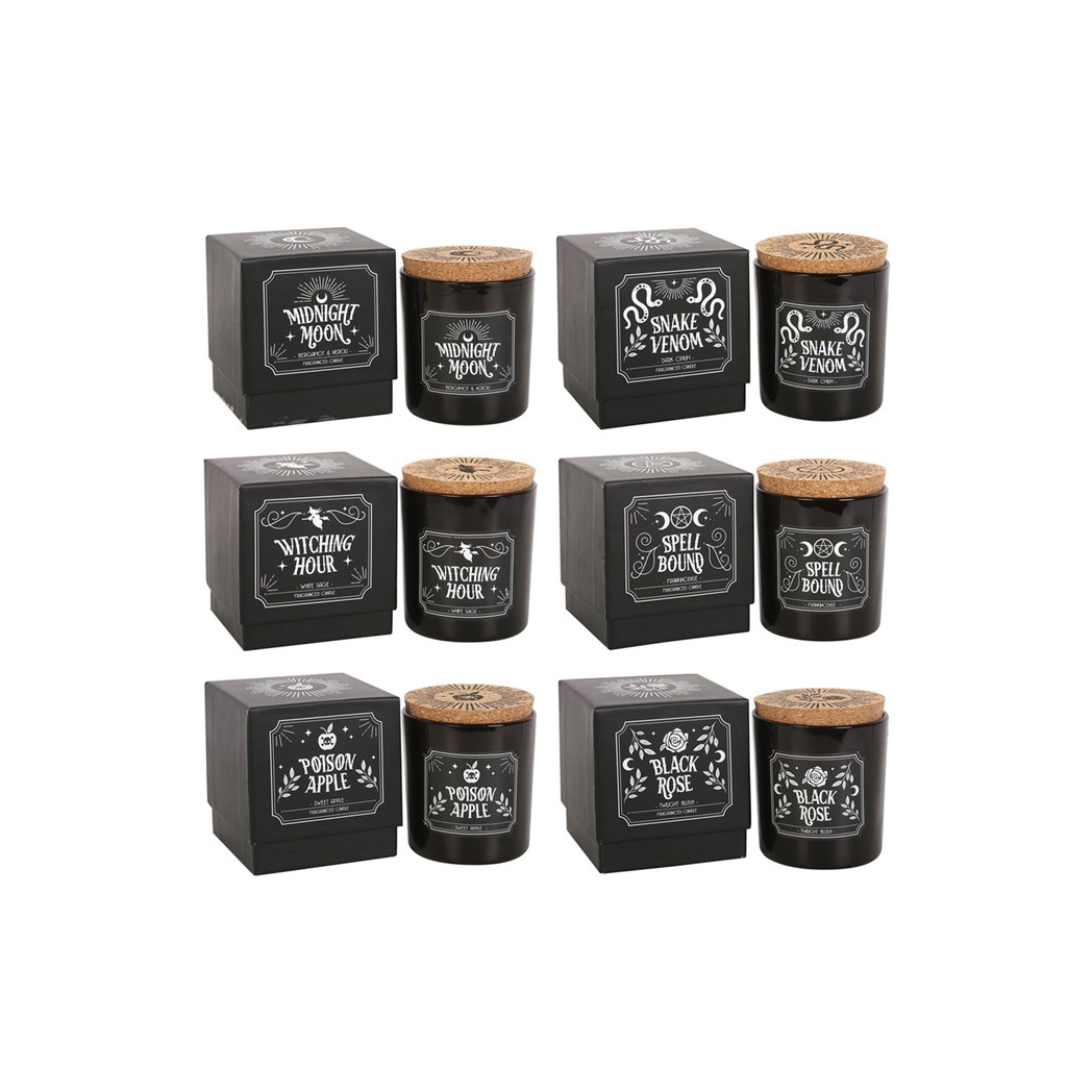 Set of 6 Midnight Ritual Candles