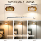 Boho Dimmable Floor Lamp - Black