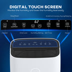 20L/Day Portable Dehumidifier for Home, with LED Screen, Sleep Mode, 24H Timer, 4L Water Tank, Electric Air Dehumidifier for Damp Laundry Bedroom Basement