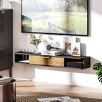 120 cm Floating TV Stand with Storage - Charcoal Grey