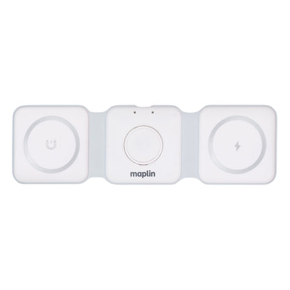 Maplin 3-in-1 Magnetic Wireless Charging Mat for Phone / Earbuds / Watch