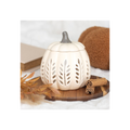 Cream Leaf Cut Out Pumpkin Oil Burner and Wax Warmer