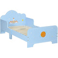 Toddler Bed, Safety Rails, Kids Bedroom Furniture for Boys, Girls, Ages 3-6 Years, 143 x 74 x 59cm - Blue