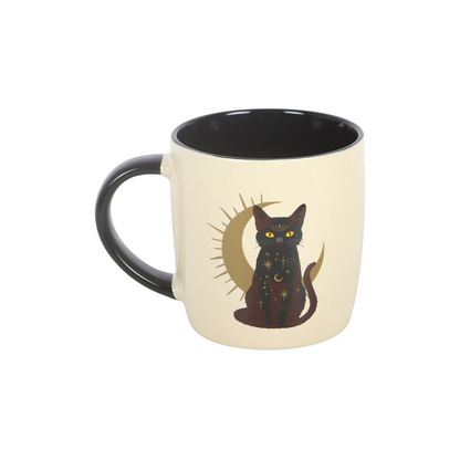 Sitting Magick Black Cat Mug
