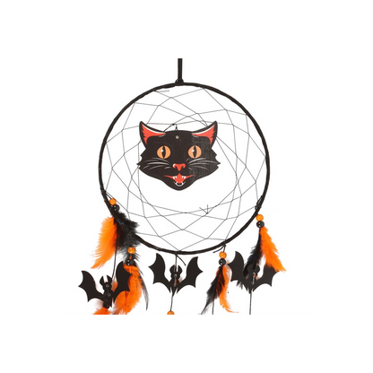 Black Cat Halloween Dreamcatcher