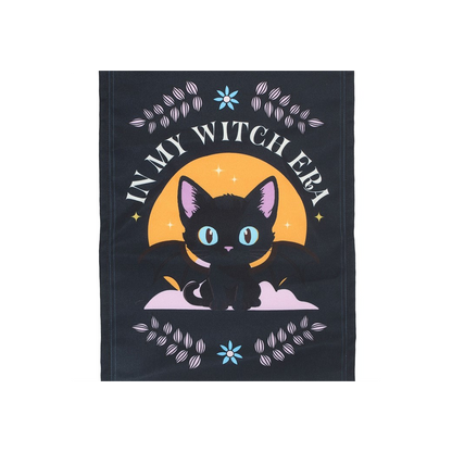 In My Witch Era Bat Cat Fabric Wall Hanging