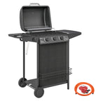 Outsunny Four Burner Gas Grill BBQ - Black
