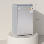 91L Freestanding Under-Counter Fridge with Lock - Grey
