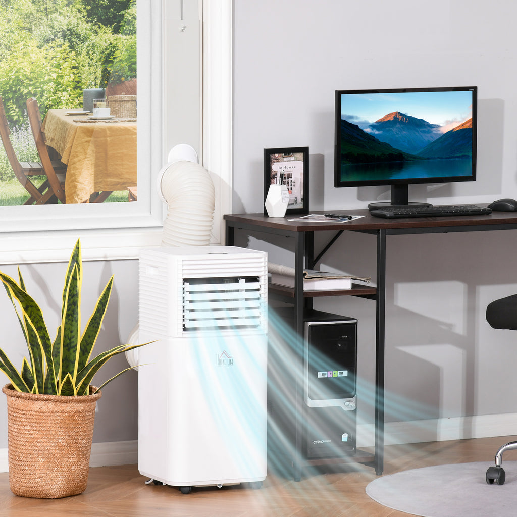 9000 BTU Portable Air Conditioner for Cooling Dehumidifier Fan, Air Conditioning Unit for Room up to 28m², with Remote, 24H Timer, Window Mount Kit, R290, A Energy Efficiency, 1122W