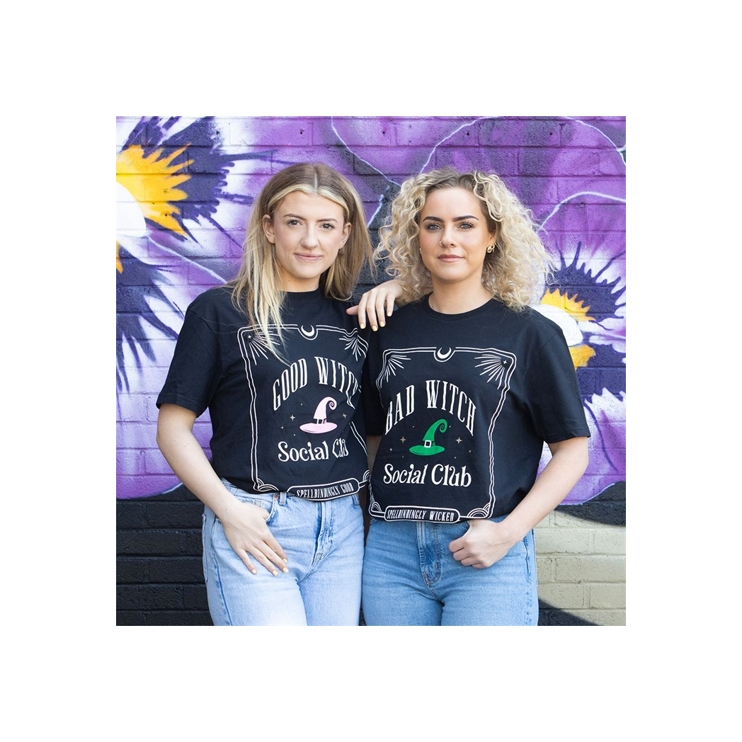 Green Bad Witch Social Club Unisex T-shirt Size XL