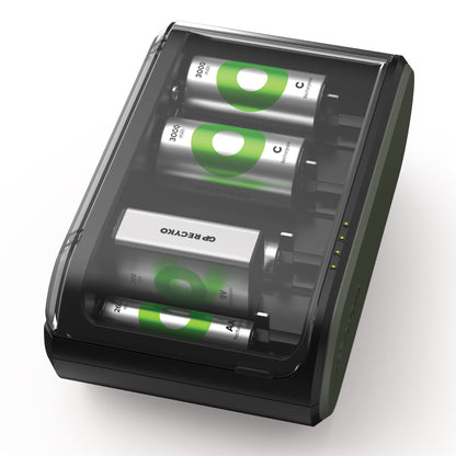 GP Recyko B631 USB Universal Battery Charger for AA, AAA, C, D & 9V