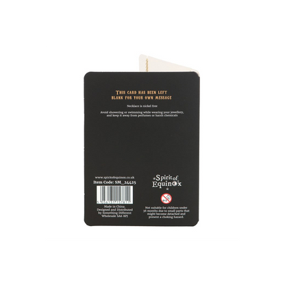 Talking Board Planchette Necklace Greeting Card