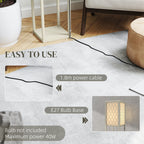 Three-Shelf Standing Lamp - Oak/White