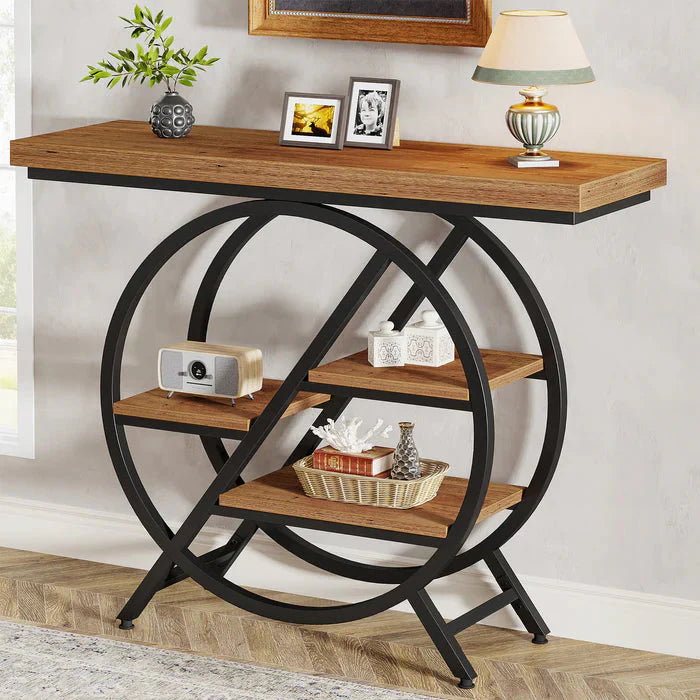 Geometric 4-Tier Hall/Console Table - 100 cm
