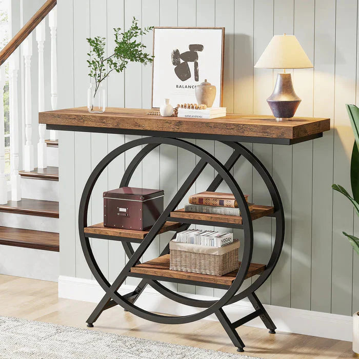 Geometric 4-Tier Hall/Console Table - 100 cm