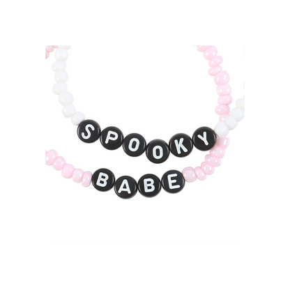 Spooky Babe Beaded Bracelet Set