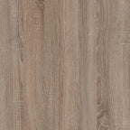 Claudia Living Low Display Cabinet 109cm Wide in White with a Truffle Oak Trim