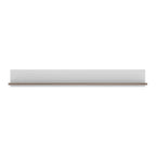 Claudia Living Wall Shelf in White with a Truffle Oak Trim