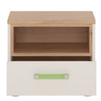Best 4 Kids 1 Drawer Bedside Cabinet With Lemon Handles