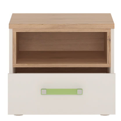 Best 4 Kids 1 Drawer Bedside Cabinet With Lemon Handles