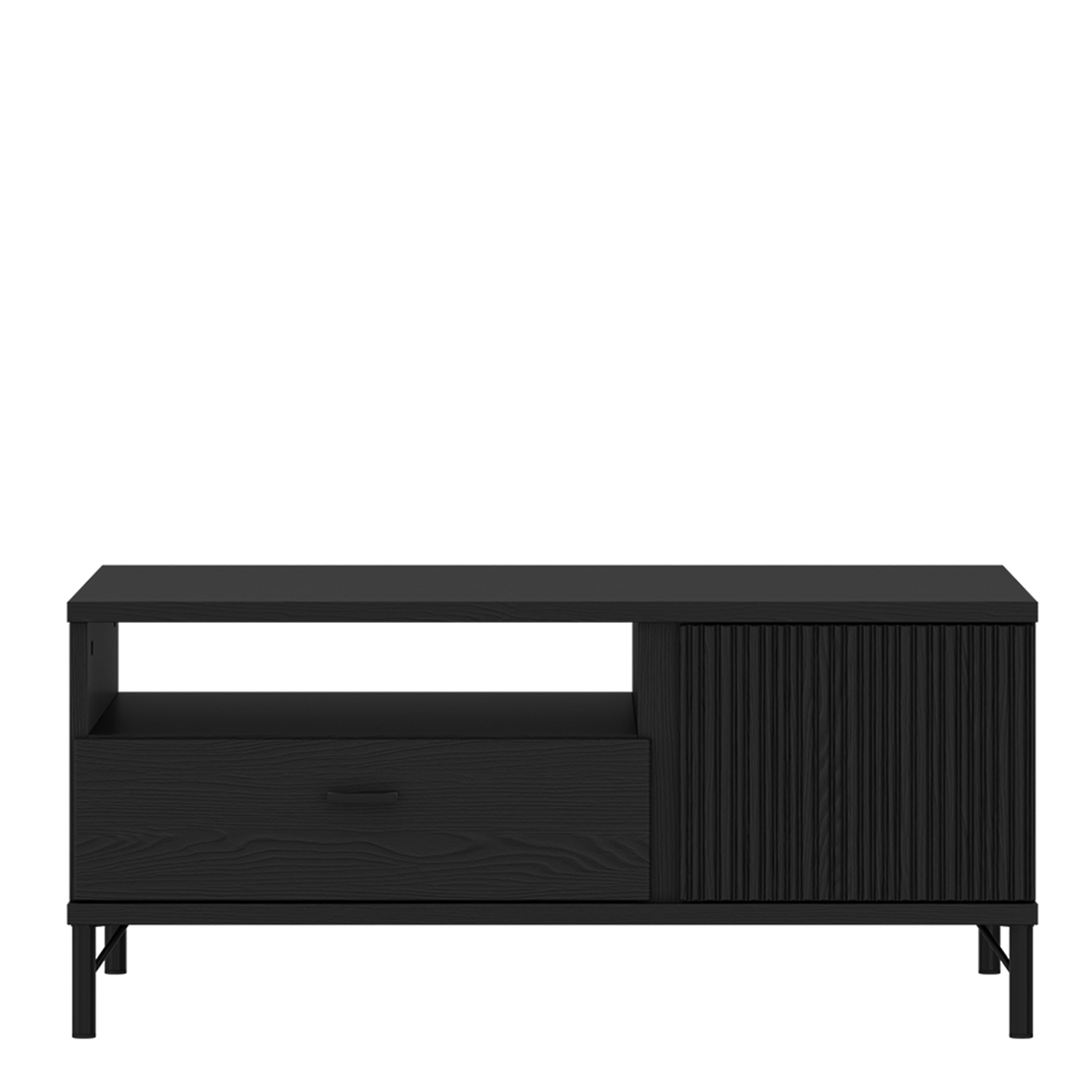 Larson Coffee Table 2 Door 1 Drawer in Black Graphite