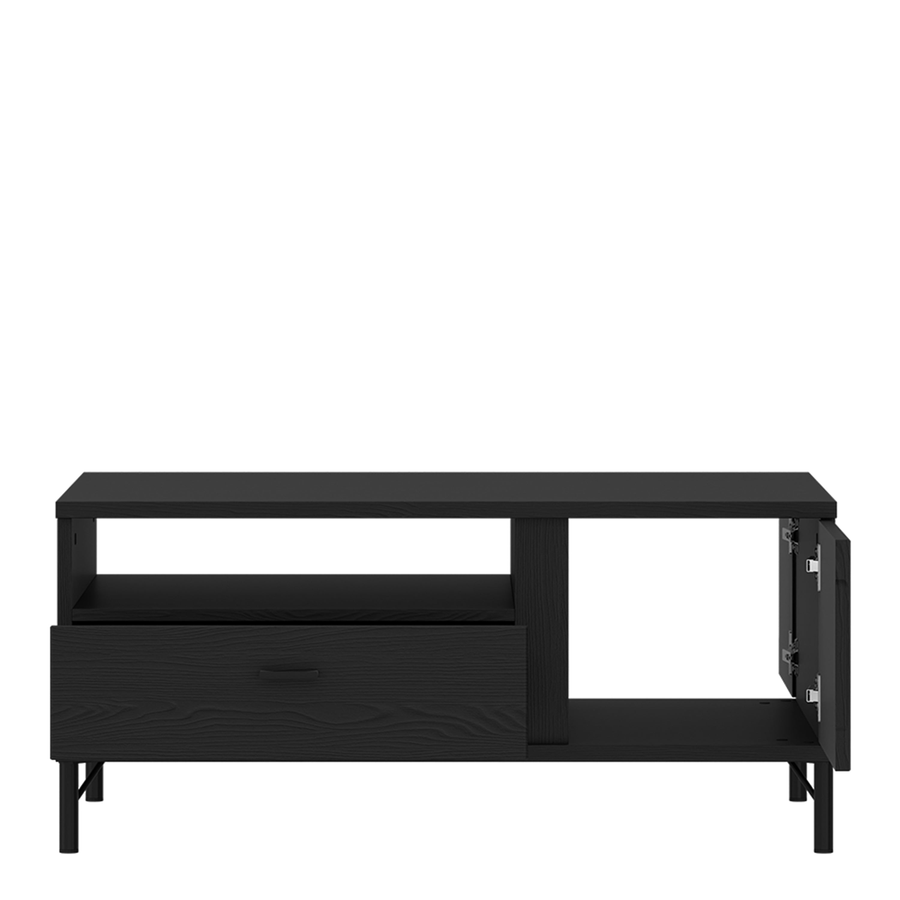 Larson Coffee Table 2 Door 1 Drawer in Black Graphite