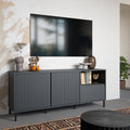 Avery Wide TV Cabinet 2 Door 1 Drawer in Anthracite