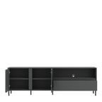 Avery TV Cabinet 2 Door 1 Drawer in Anthracite