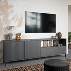 Avery TV Cabinet 2 Door 1 Drawer in Anthracite